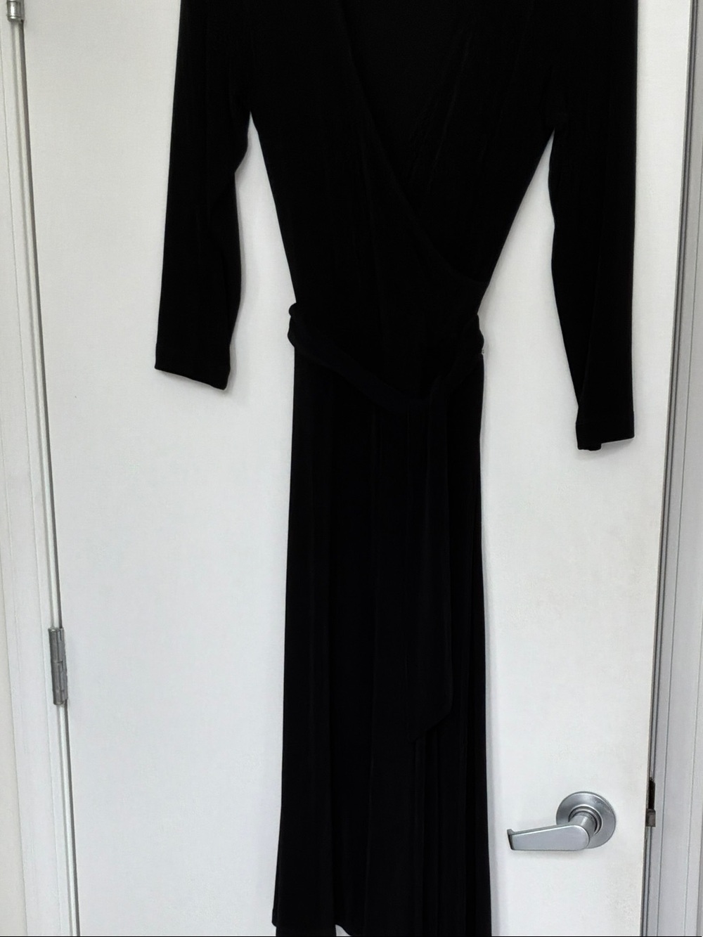 Chico's Black  Long-Sleeve fauxWrap Dress